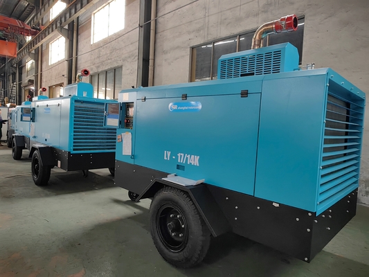 CE/ISO9001 承認の650cfm 100psi 工業級ディーゼルスクリューコンプレッサー