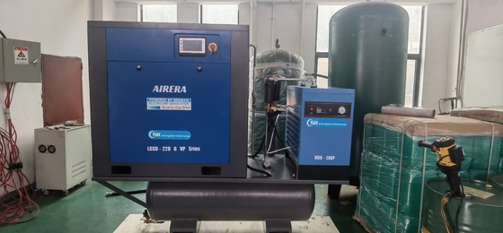 15kw 20hp,16bar,VSD レーザーカット産業のためのオールインワンスクリュー圧縮機