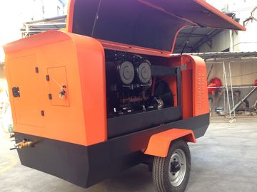 ジャックのハンマーのための騒音のディーゼル機関の主導の携帯用空気圧縮機無し360Cfm 100Psi