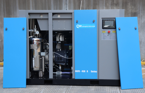 上海ローターコンパ OGFD-45D B オイルフリー空気圧縮機 直駆 固定速度 産業用変速