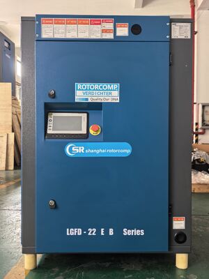 Shanghai Rotorcomp LGFD-22E B Air Cooling Screw Air Compressor Designed for Industrial Air Compression and Energy Saving
